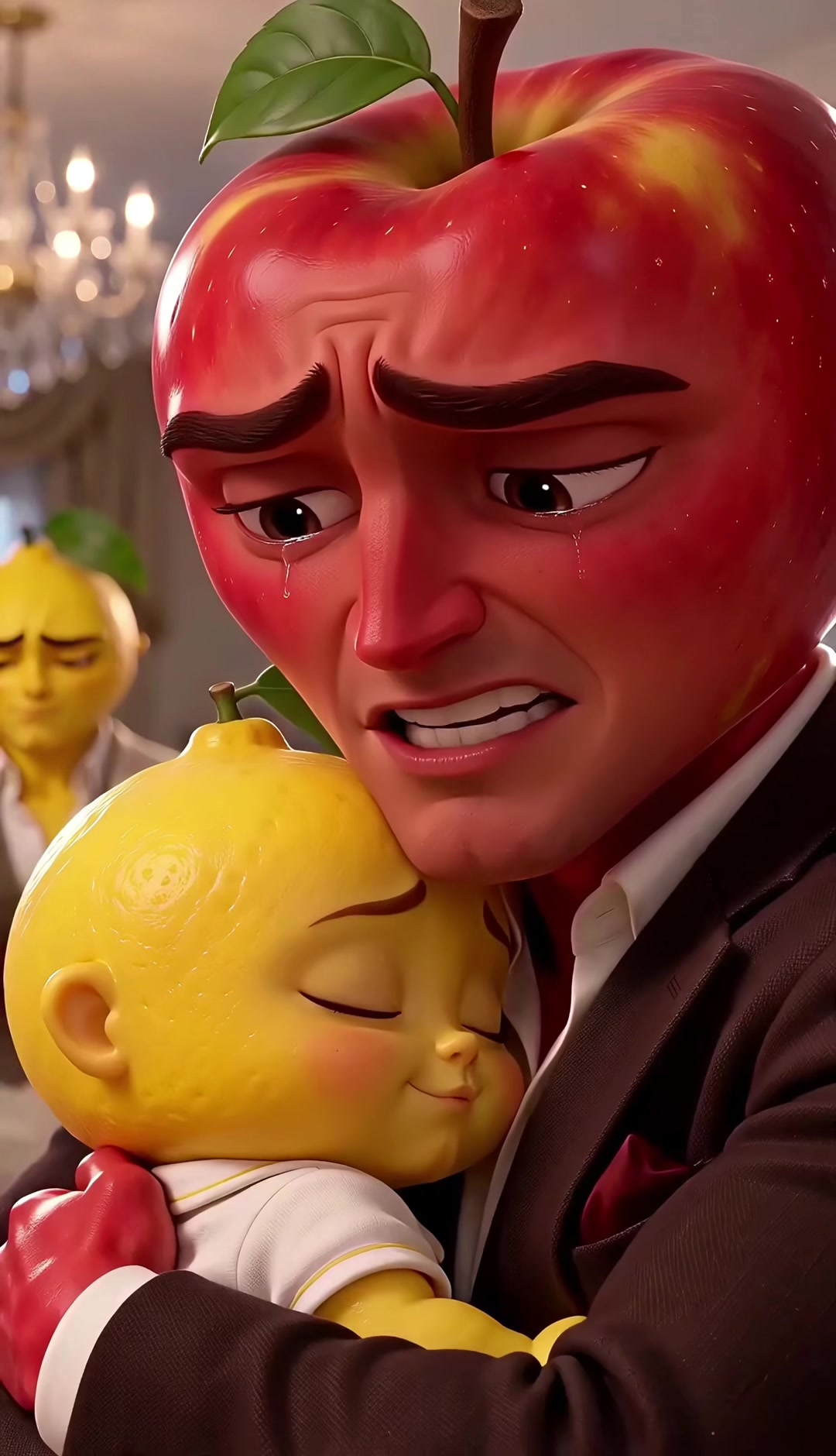 He was his real father after all ❤️ #fruitdrama #aistory #emotional #aifruits #aivideo