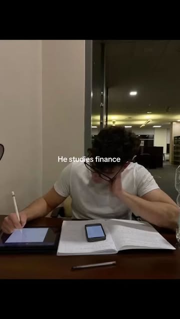 POV: Trying to romanticize the finance major grind so I don't lose my mind. I spend 90% of my time staring at broken...