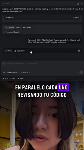 Sígueme en @iacontuki para más consejos de programación 💜 🚀 Gracias a Blackbox, Claude ahora funciona como un equip...