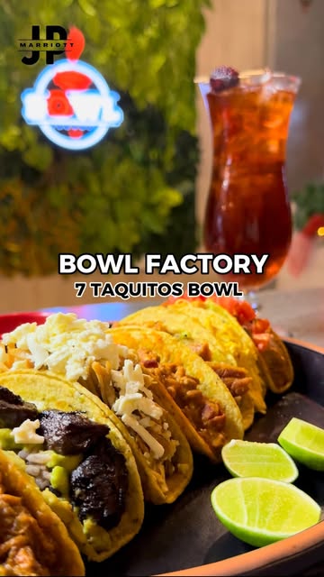 🔥NUEVOS TAQUITOS BOWL🔥 7 Taquitos Predeterminados con diferentes proteínas 🤯 2 Salsas Incluye Soda de Frutos Rojos...