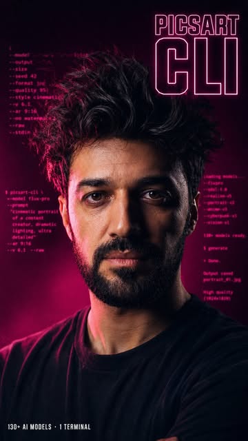 Picsart just dropped their CLI — and it quietly changes the game for AI creators 🎬 Imagine this: one terminal that r...