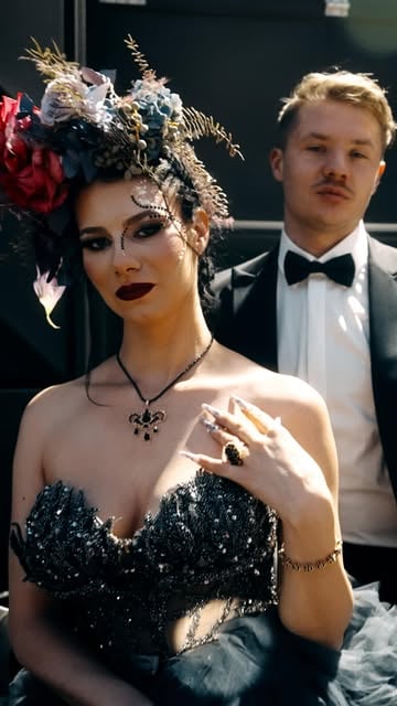 ✨Future Dusk Shooting mit @aura.schneckenhaus & @richard.cwie – Ein Hauch von avantgardistischem Glamour und mystisch...