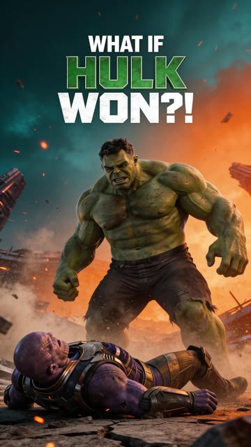 What if Hulk never lost to Thanos? This AI-generated cinematic battle reimagines one of the most shocking moments fro...