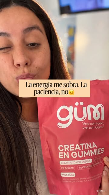 La creatina acompaña mi rutina. Para tolerar gente… todavía no inventaron ninguna gomita😅! Con mi código MARIET10 te...