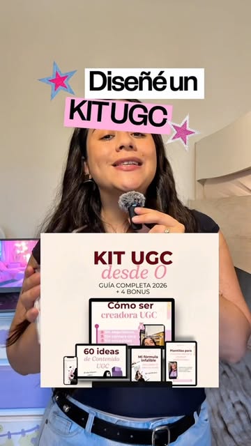 ¿Te gusta grabar videos y recomendar productos? Convertí eso en una oportunidad con mi Kit UGC: guía desde cero, idea...