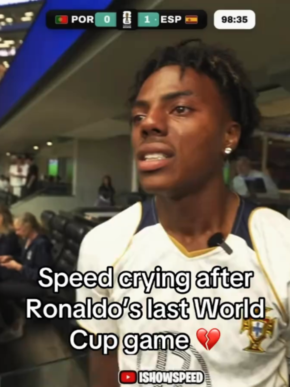 speed cries when ronaldo loses #speed#crying#cr7