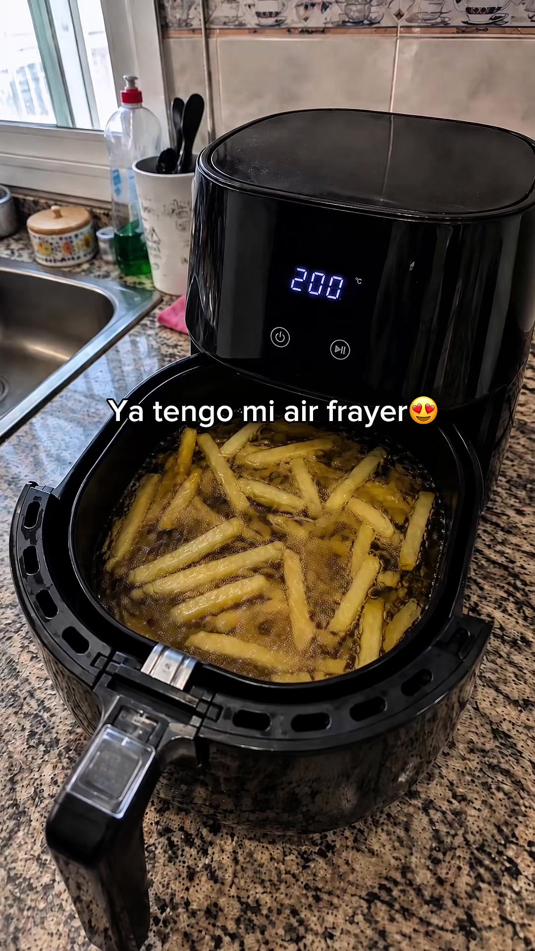 Por fin conseguí mi airfryer #airfryer #patatas #rico #ia #fyp