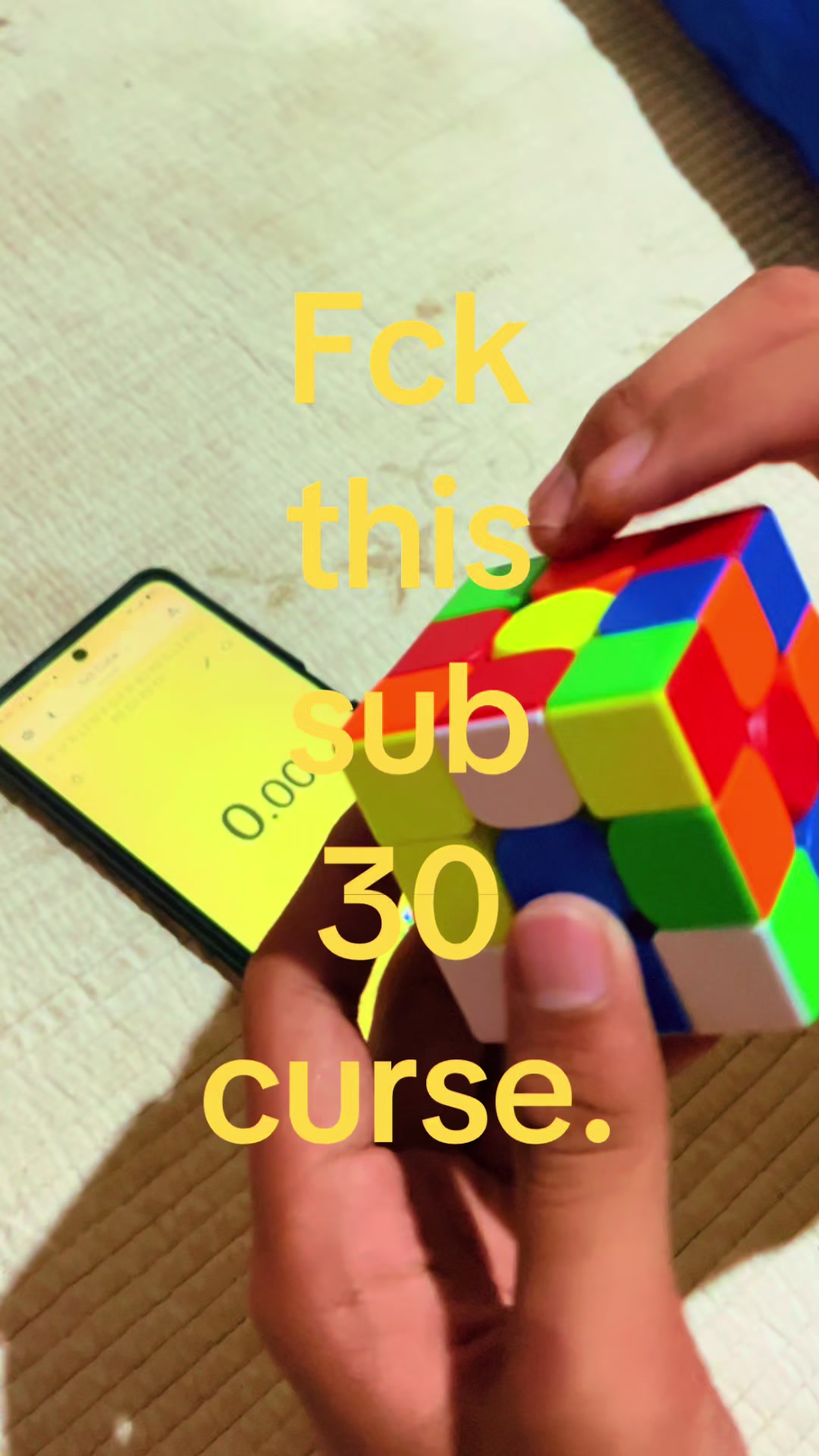 Tabang😭 #rubixcube #speedcube #Shibal #fyp