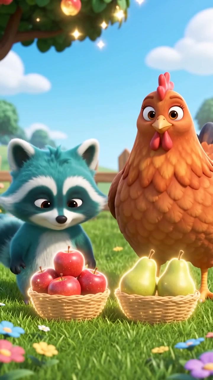 LA SORPRESA DE LA GRANJA 🐓🦝🐣 #kinds #INFANTIL #niños