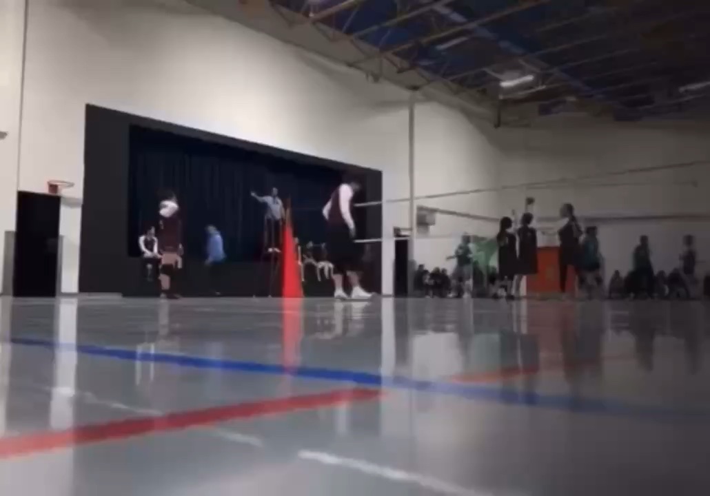 Serving Volleyball