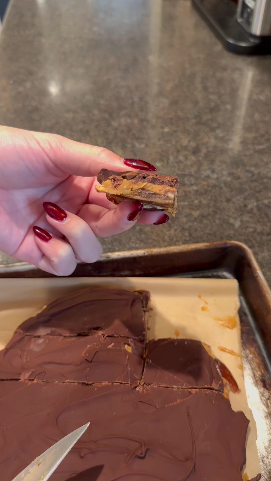 Date Snickers Bars??! 🍫 These have become one of my favorites to keep in the freezer lately. Super simple to make, a...