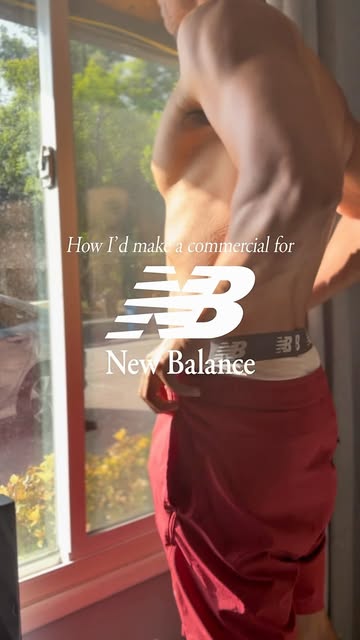 Hire me! 🤠 This is how I would create an ad for New Balance #artdirector #graphicdesign #photography #hireme #newbal...