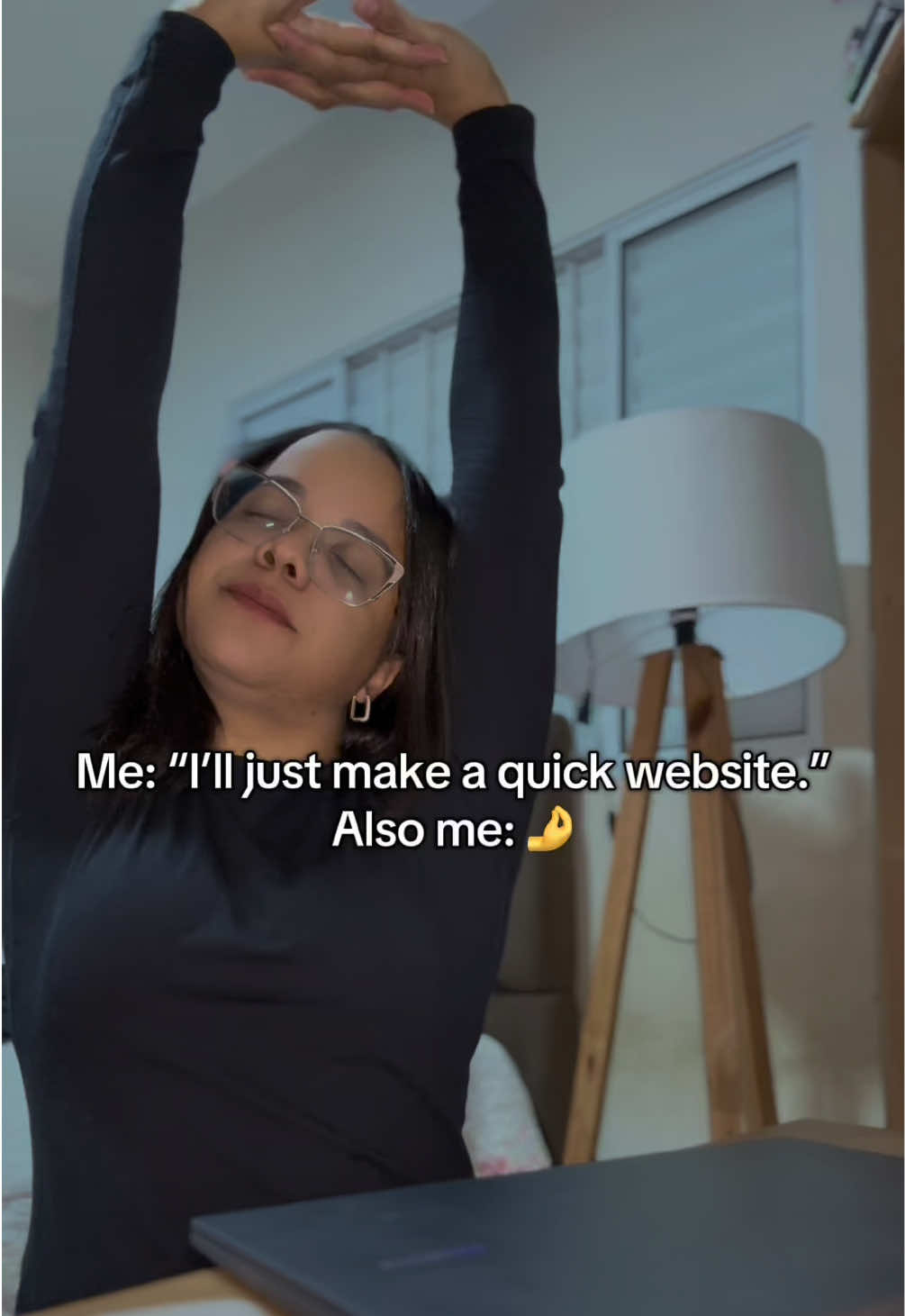 Me: “I’ll just make a quick website.” Also me: turns it into a whole project 😂 #hustle #building #startuplife #fyp