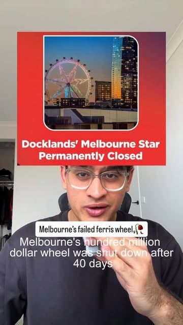 episode 3 - why is Melbourne’s most iconic ferris wheel a failed project?🥀 #melbourne #ferriswheel #docklands #archi...