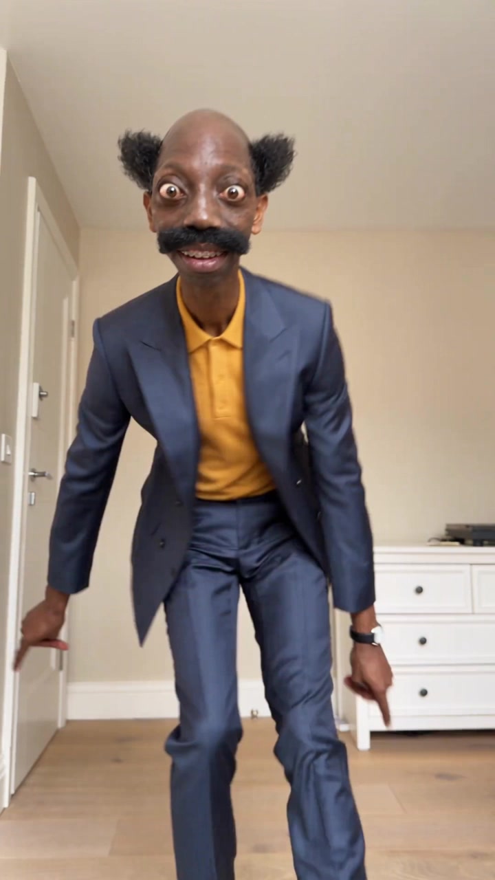 Dressed for a meeting. Moving like nobody's watching. 🕺🎩 #fyp #fy