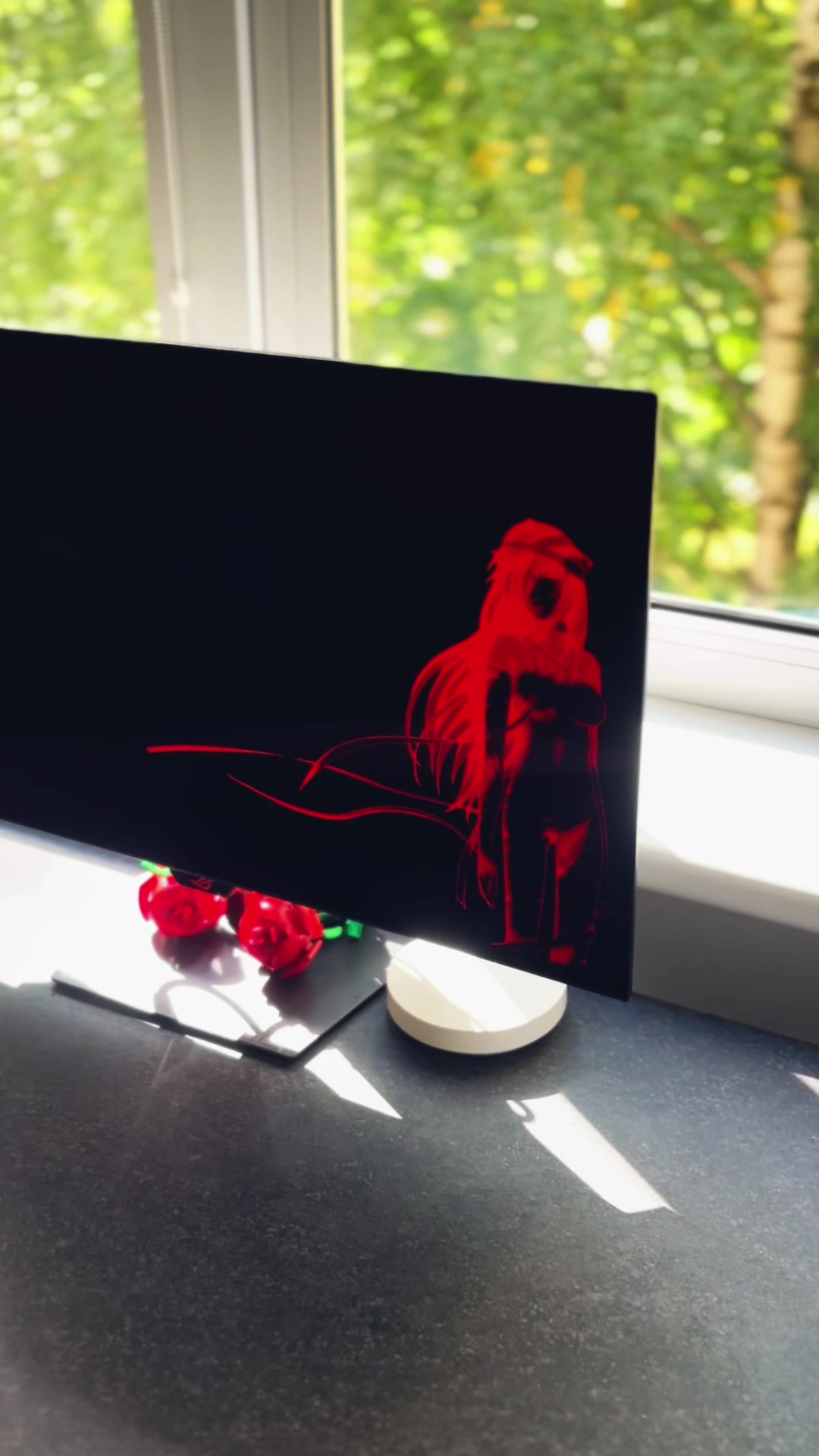 My first ever setup video#setup #desksetup#gamingsetup#red#oled