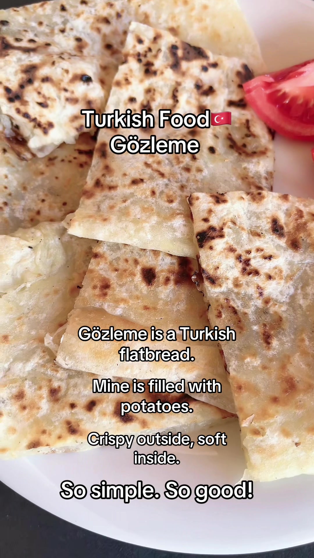 Turkish streetfood 🇹🇷✨ Gözleme comes from the Turkish word “göz,” meaning “eye.” The name refers to the little brow...