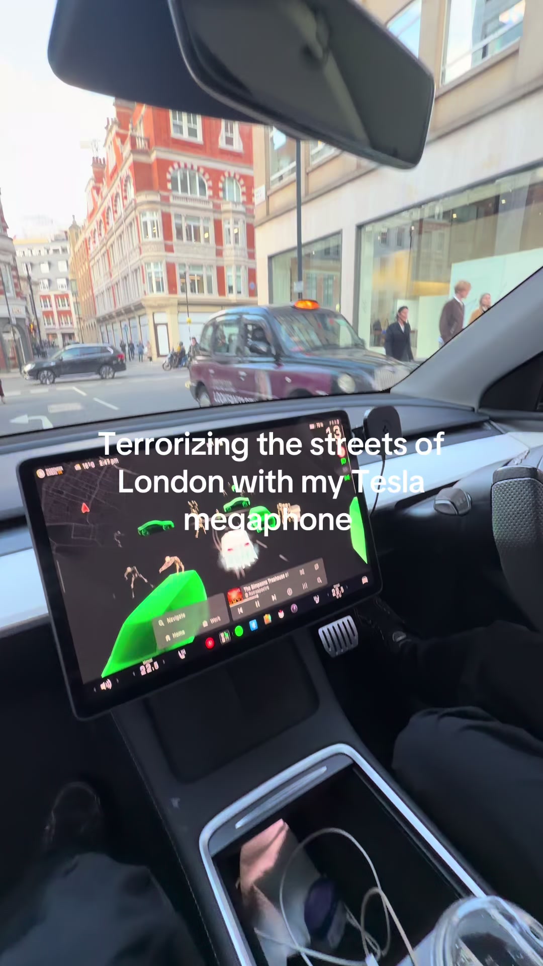 Ruining peoples day 🤣 #uk #funny #tesla