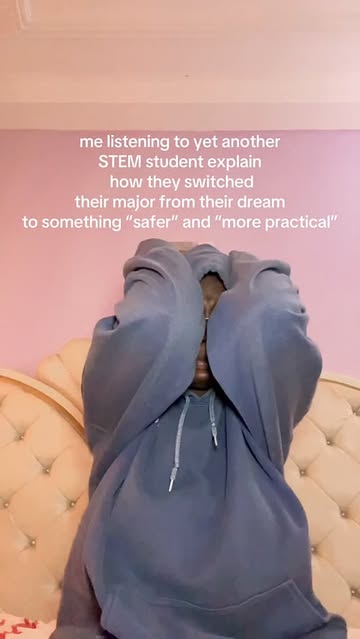 POV: you’re listening to another STEM student explain why they gave up their dream major for something “safer” and “m...