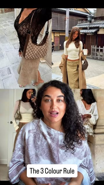 The 3-colour rule 🤎 When an outfit starts feeling a little “off”, try keeping your look to 3 colours or less. It ins...