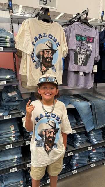 If you have kids that love @postmalone grab this shirt at @walmart ! #kidsfashion #walmartfinds #postmalone