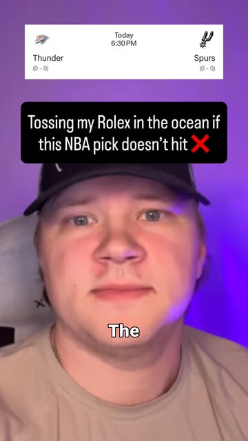 Tossing my Rolex in the ocean if this NBA pick doesn’t hit ❌ #Nbapicks #sportspicks #nbaparlays #nbabets