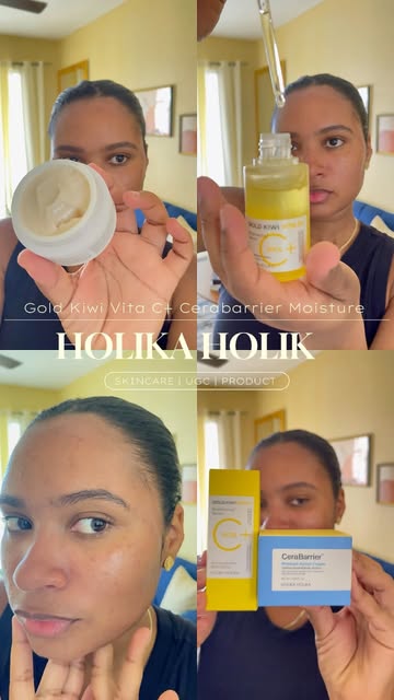 Meet them on AMAZON!💧🥝 #holikaholika #goldkiwi #cerabarrier #serum #cream