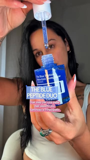 ✨ La mia nuova skincare routine con COSRX The Blue Peptide 💙 Il Glow Serum e la Bounce Cream combinano ingredienti c...