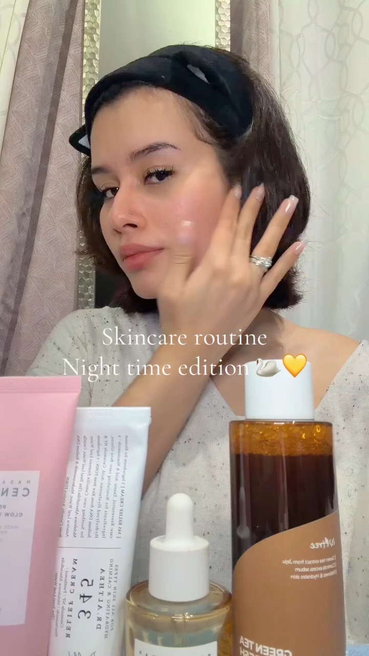 Skincare night routine 🦢