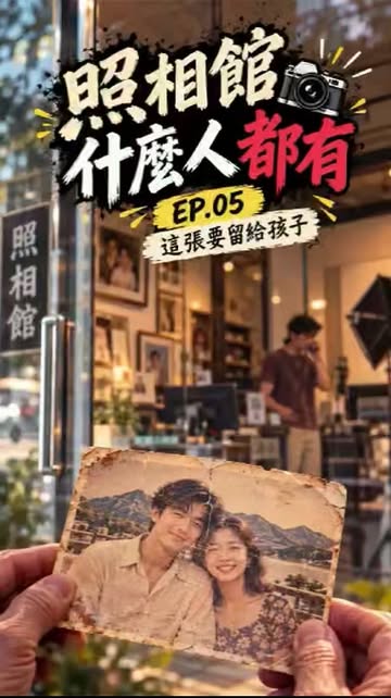 ［照相館什麼人都有］搞笑短劇系列 🥸 EP5〈這張要留給孩子〉：突然來一集暖心暴擊。 #照相館 #搞笑短劇 #如有雷同純屬雷同