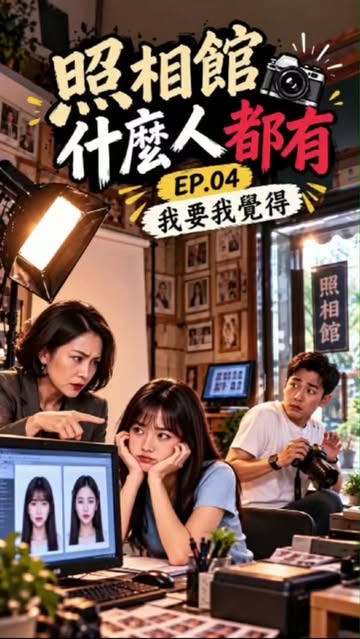 ［照相館什麼人都有］搞笑短劇系列 🥸 EP4〈我要我覺得〉：本人滿意，媽媽不滿意，真正的客戶原來是媽媽。 #照相館 #搞笑短劇 #如有雷同純屬雷同