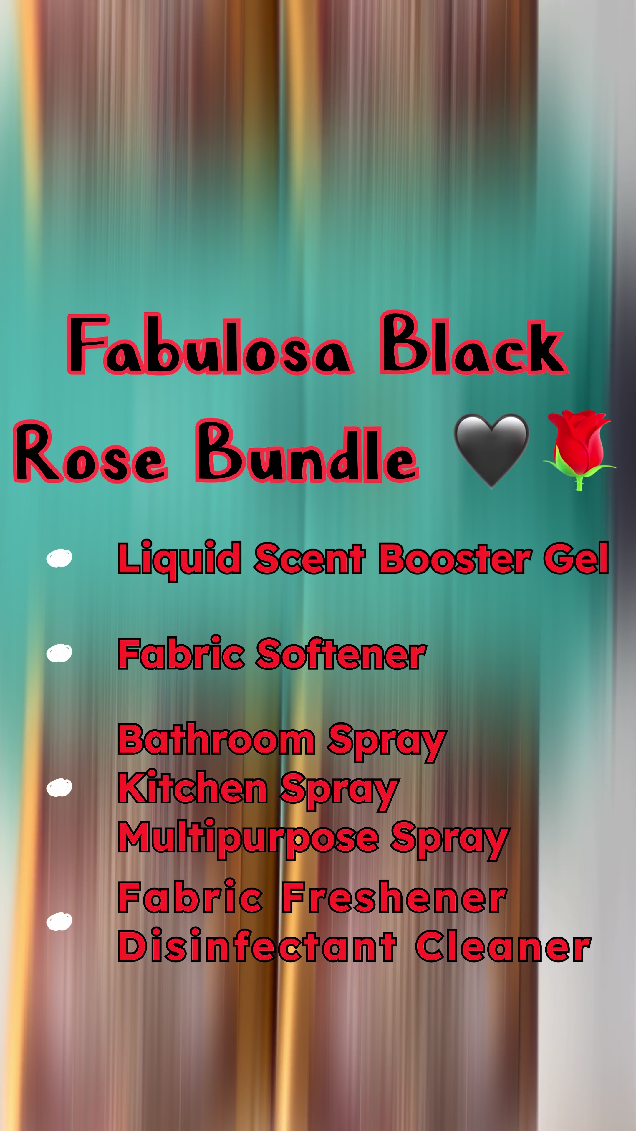 FABULOSA BLACK ROSE BUNDLE 🥀 if your looking for a good smelling cleaning bundle this one is for you. I’m obsessed w...