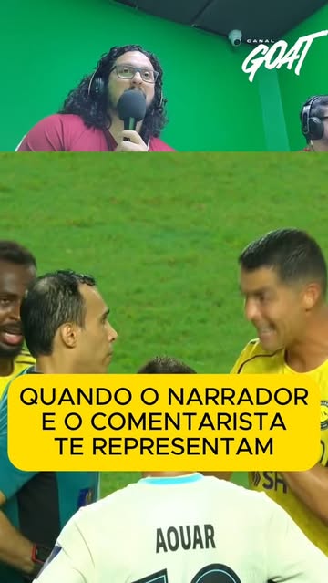 Quando você se sente representado na transmissão! Amanhã tem mais Cristiano Ronaldo na final da Supercopa Saudita na...