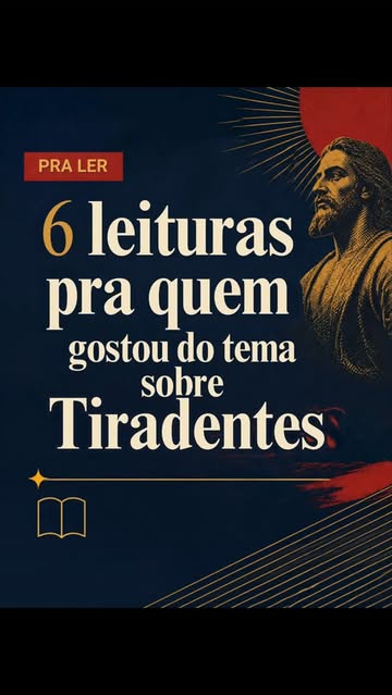 Você sabe de onde vem o que te contaram sobre Tiradentes? 📚 Esses são os 6 livros e documentos por trás dos meus víd...