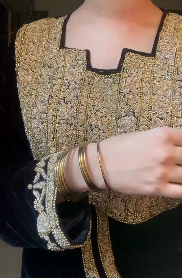The cute traditional dress