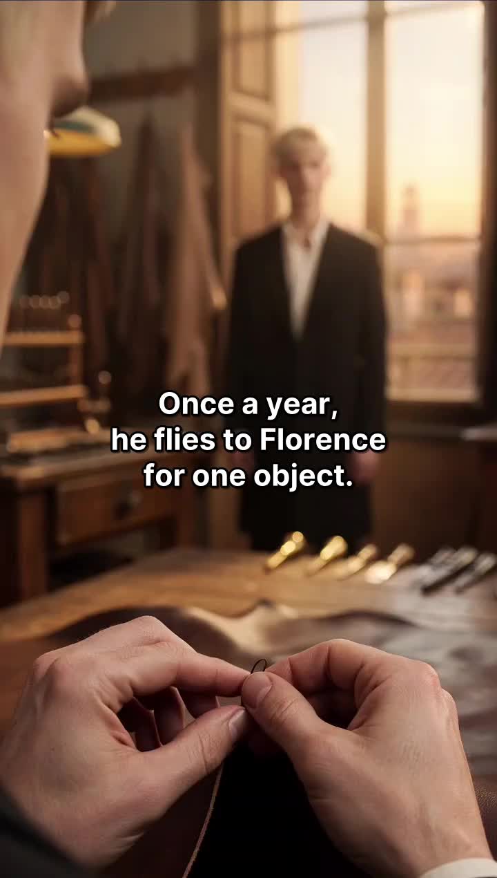 Once a year, he flies to Florence for one object. Forty hours of hands. Some things can't be rushed. 🕯️ What's the o...