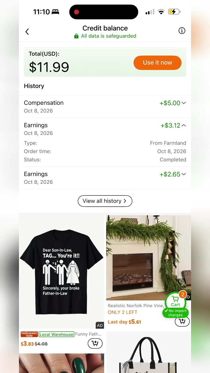 No promo, no partnership — I just earned a ridiculous amount of Temu credit from my own purchases free items + farmla...