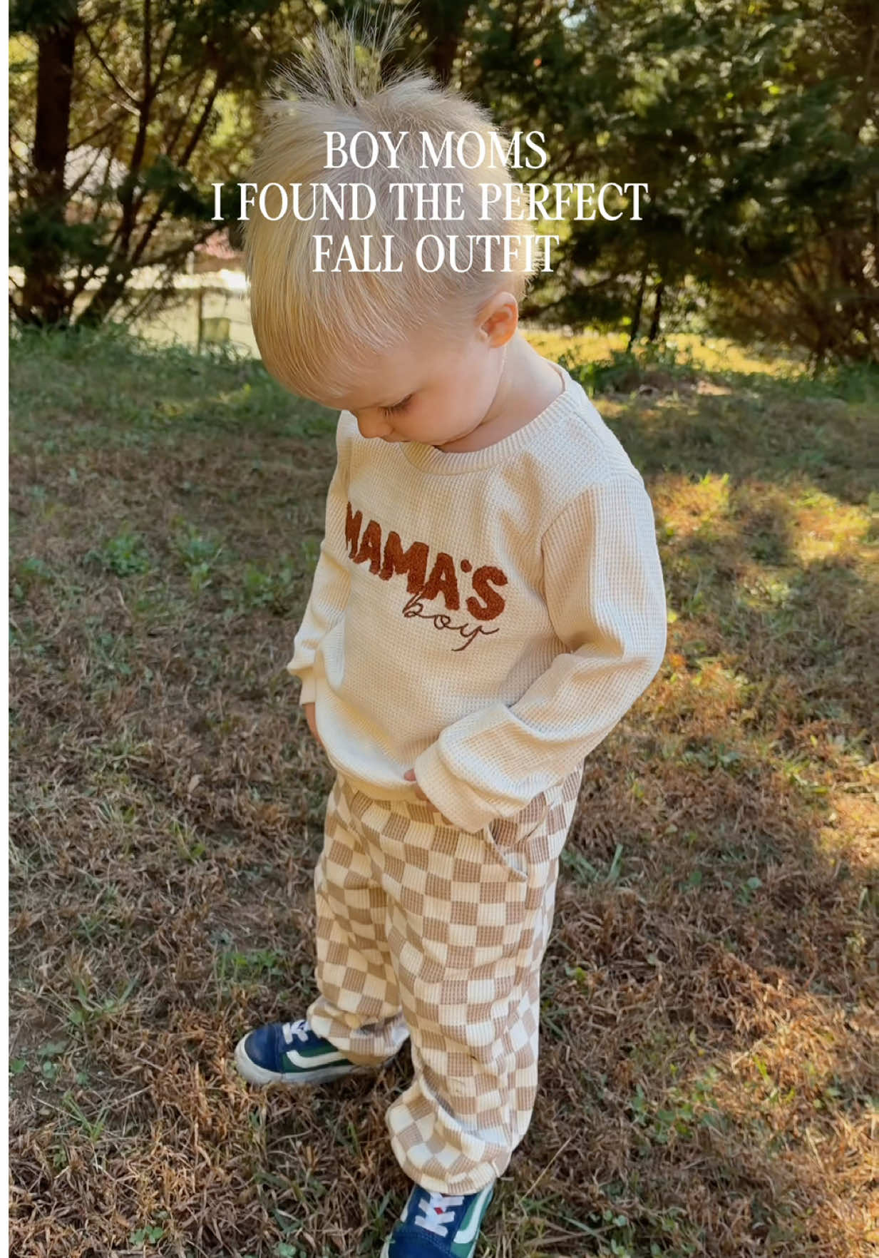 I am literally OBSESSED with this outfit 😭🤎 #toddler #toddlertok #boymom #toddlerfashion