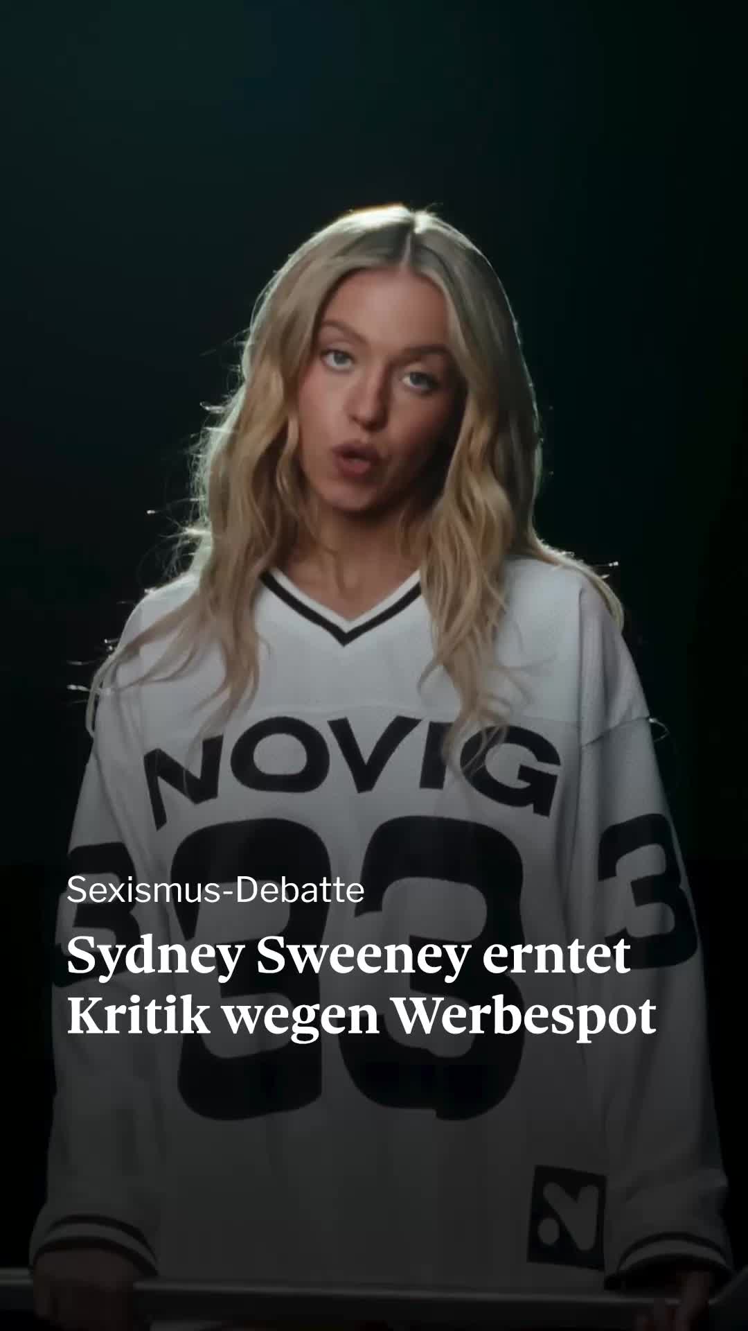 «Deshalb werden Frauen im Sport nicht ernst genommen»: Für eine Wett-App wirbt Schauspielerin Sydney Sweeney spärlich...