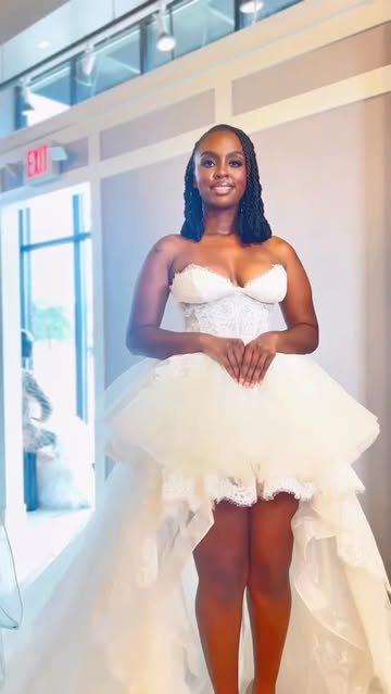 Where is my husband? 💍👀 Whether you’re looking for a wedding dress or evening wear, @uniqueladypromandbridal has yo...