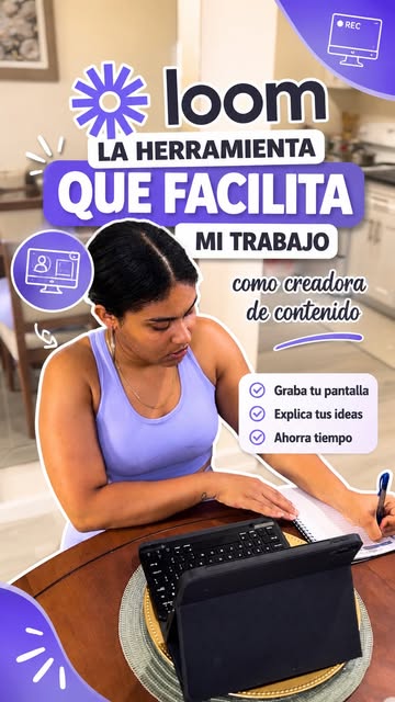 Está herramienta de loom para grabar tu contenido UGC es lo que necesita además también la uso para hacer mis clases...