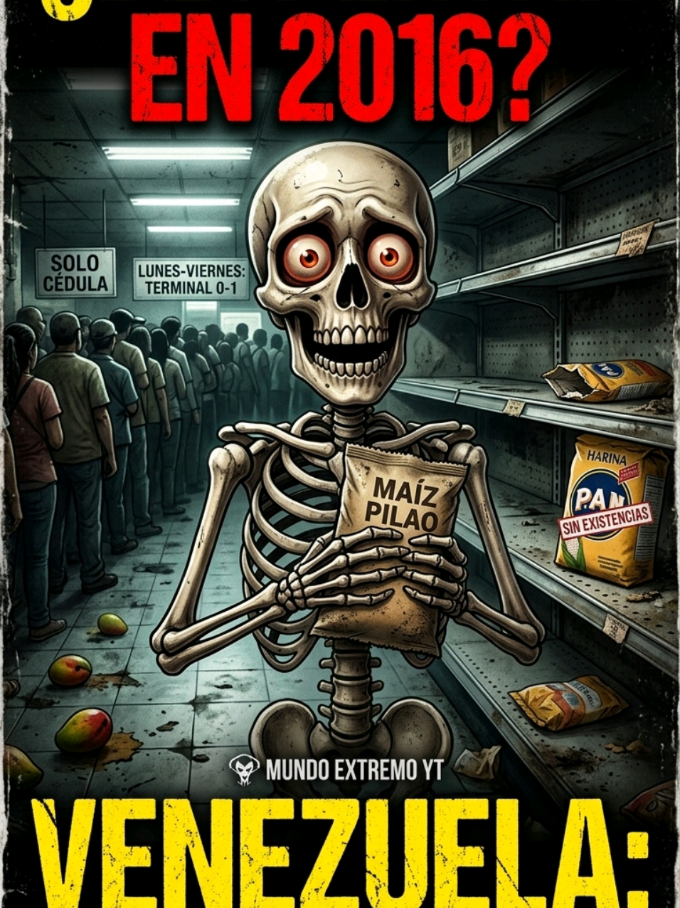 ¿Qué harías si despertaras de repente en Venezuela... pero es el año 2016? 🥭💀 El año del maíz pilao, las colas inte...
