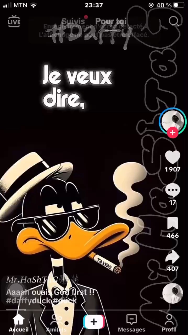 Daffy parle