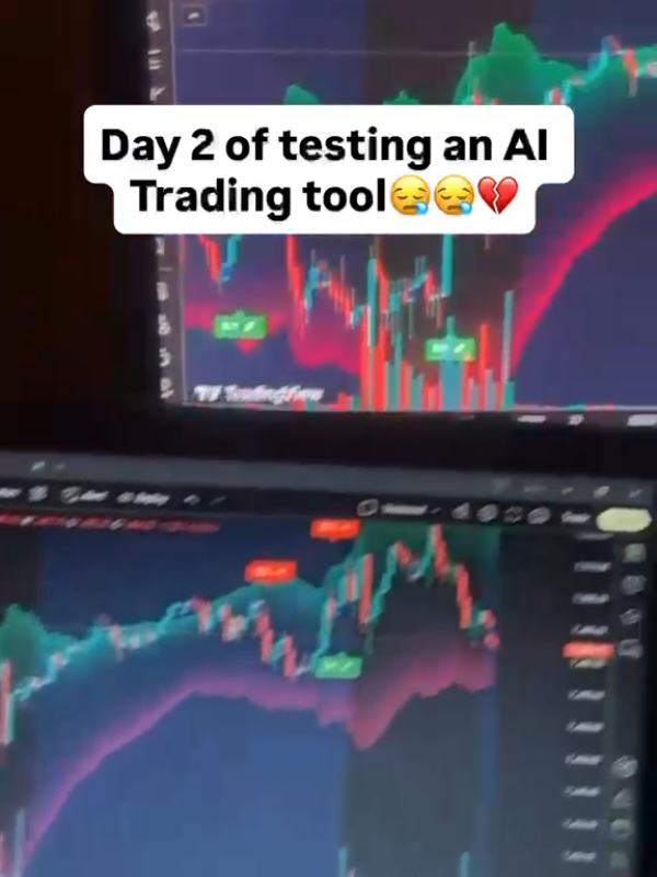 Day 2 almost ended in a disaster 😭😭💔 #tradevisorai #trading #crypto #ai