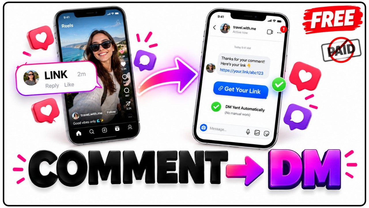 How to Automate Instagram Comments to DMs (100% Free) ✅ Get Beacons ai pro Plan For Free : https://beacons.ai/signup?...