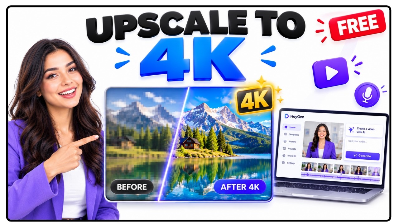 How to upscale video to 4k For Free In 2026 HEYGEN : https://lacagsame.com/heygen1 ----- ------ ------- ------- how t...
