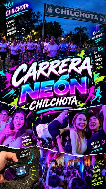 “Nomás íbamos a correr tantito…” Y terminamos bailando, grabando y sobreviviendo a la Carrera Neón. 😂🏃‍♀️⚡🎶 La raz...