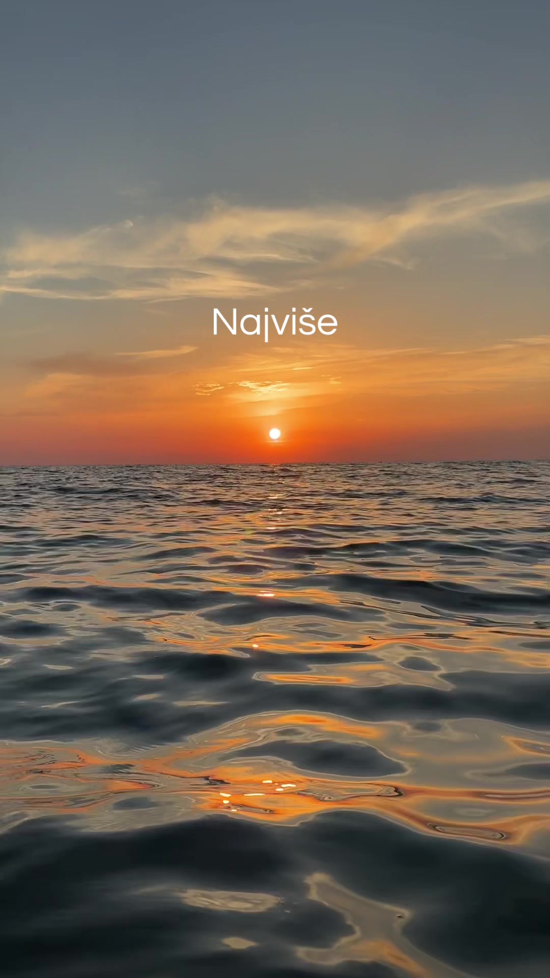 Najviše volim more🥺🫶🏼✨ #more #sunset #summer #midnightsun #orangebeach