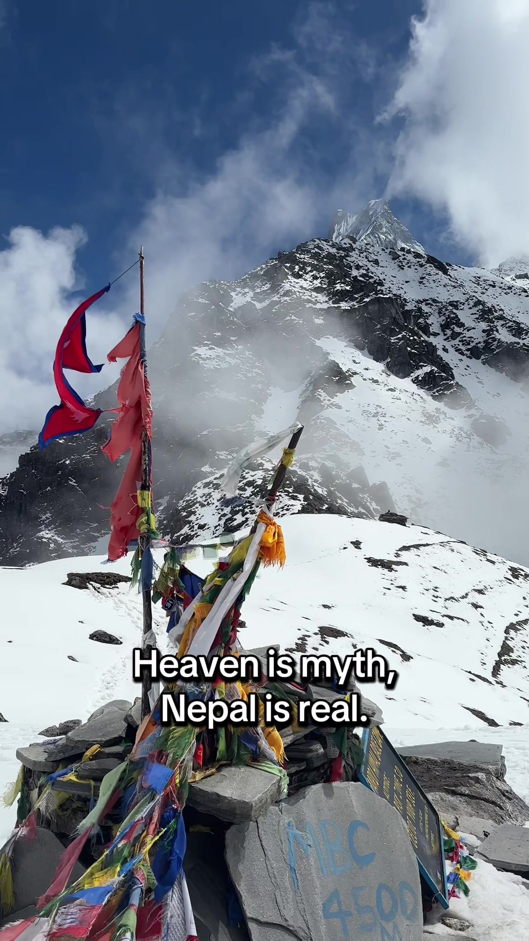 Nepal — where the Himalayas touch the sky and every mountain trail feels like a journey to peace. From the silent bea...