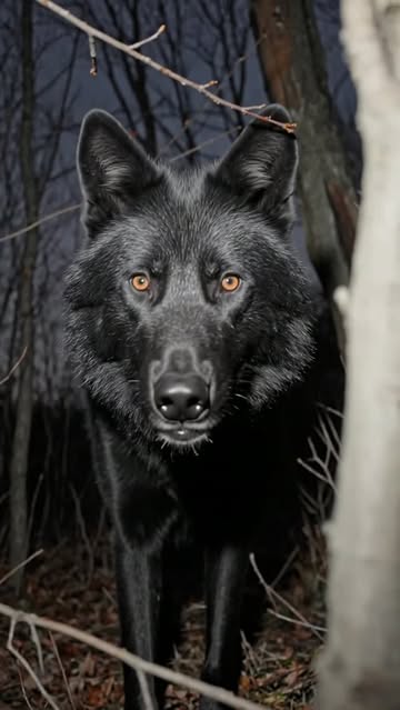 Deep in the darkness… not everything that sees you is willing to run. 🐺🌑 One moment of silence. One unexpected star...